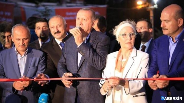 Erdoğan, Araklı ilçesindeki bir restoranın açılışını gerçekleştirdi