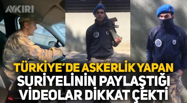 Türkiye'de askerlik yapan Suriyelinin kışladan paylaştığı videolar dikkat çekti